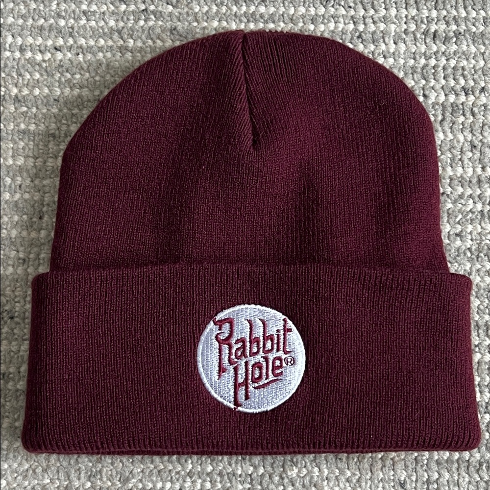 PORT AUTHORITY Maroon Rabbit Hole Beanie